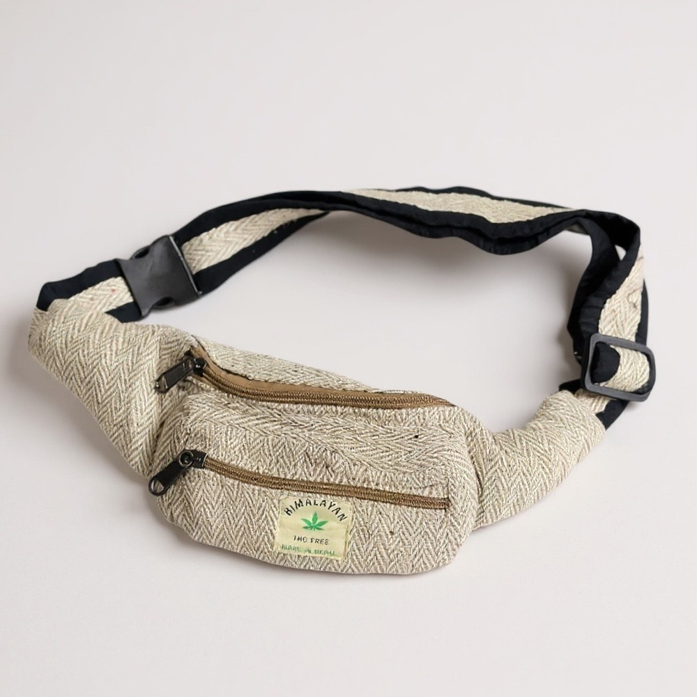 🎒 Hemp Vibes Only | Nepal Gheri Cotton‎ Hippy Bum Bag Utility Fanny Pack